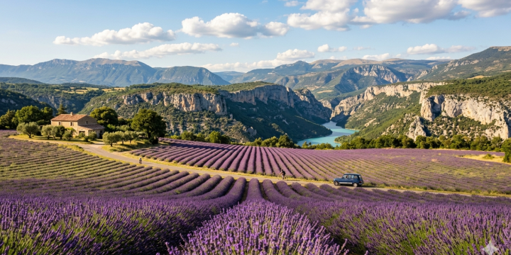 Où trouver des champs de lavande dans le Verdon?