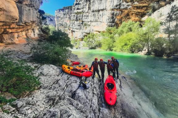 Selection activités sportive dans le Verdon - Journée expédition packraft verdon